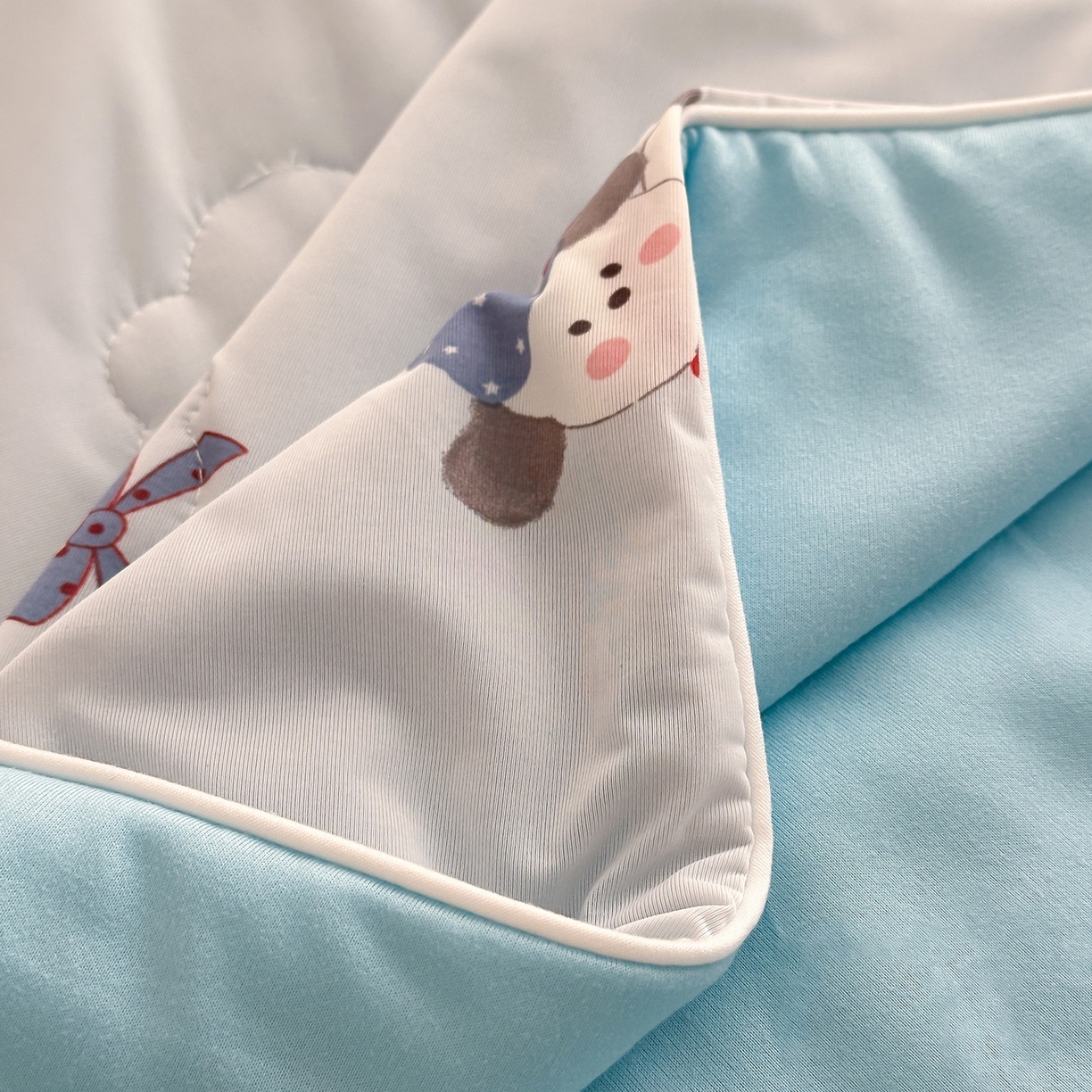 91家纺网 家纺一手货源 找家纺 嗨生活 2026年新款凉感针织儿童双感夏被 幼儿园星星夏被 星星被-可爱小狗