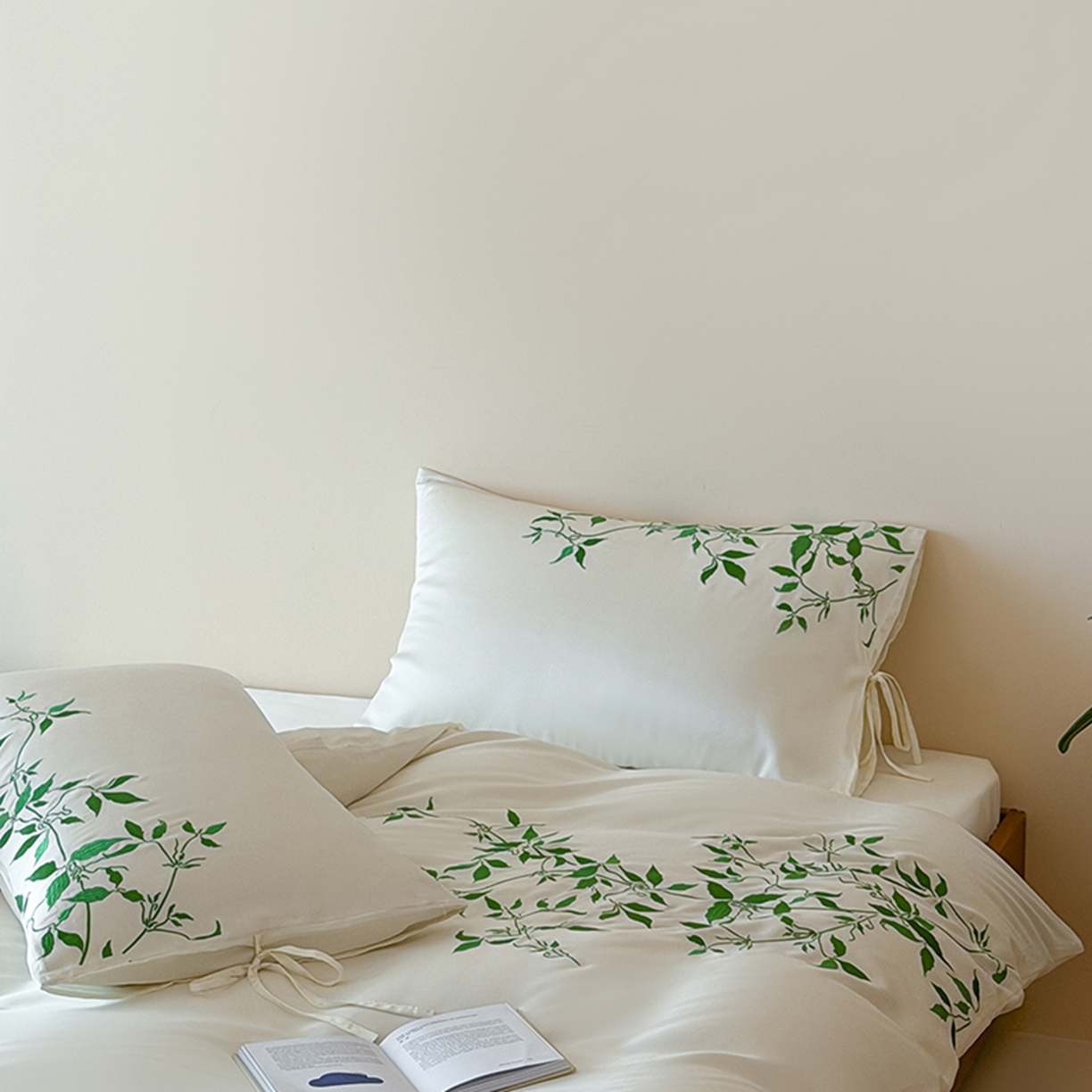 91家纺网 家纺一手货源 找家纺 波比可可 2026春夏新款60支莱赛尔兰精天丝绣花刺绣四件套 绿野仙踪 米