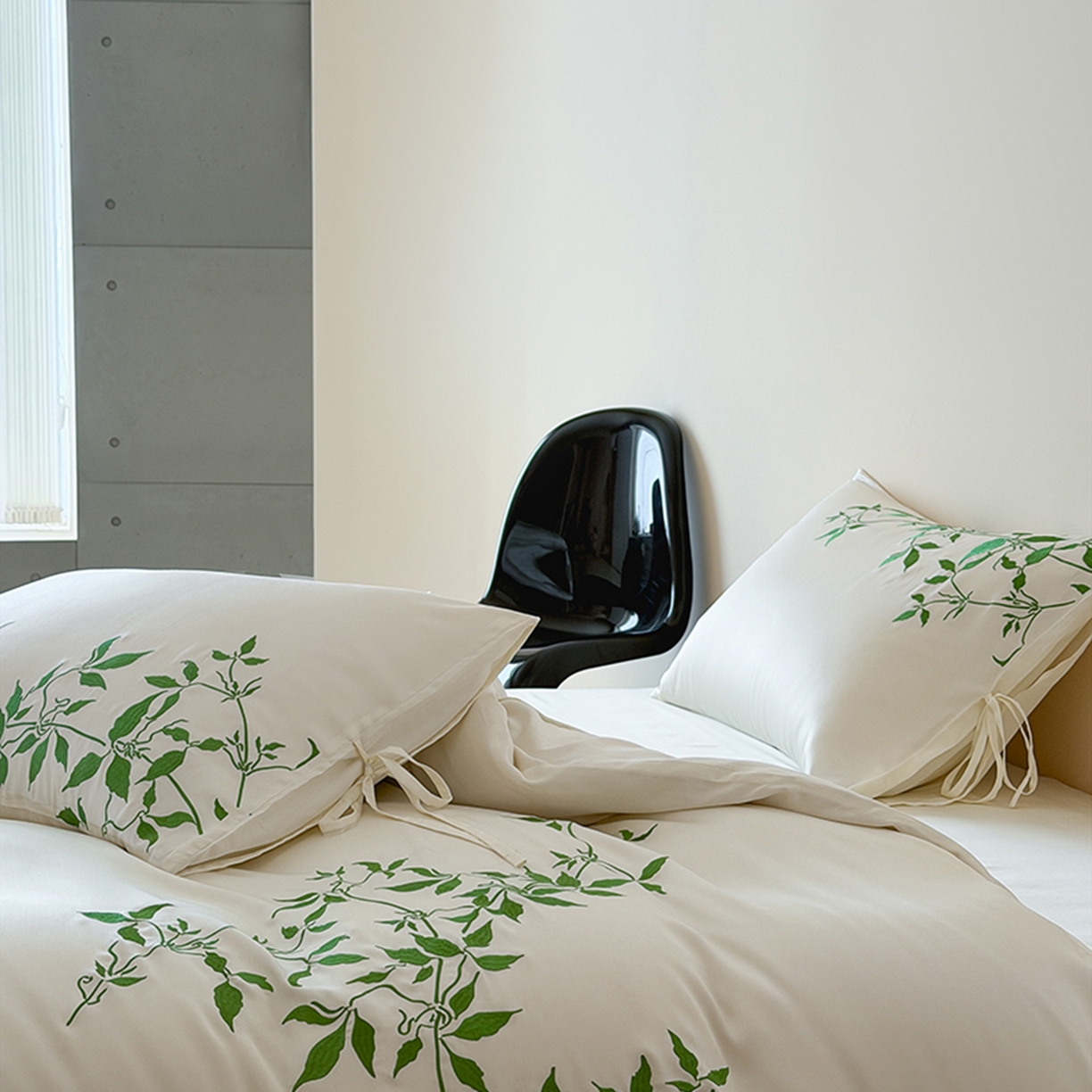 91家纺网 家纺一手货源 找家纺 波比可可 2026春夏新款60支莱赛尔兰精天丝绣花刺绣四件套 绿野仙踪 米