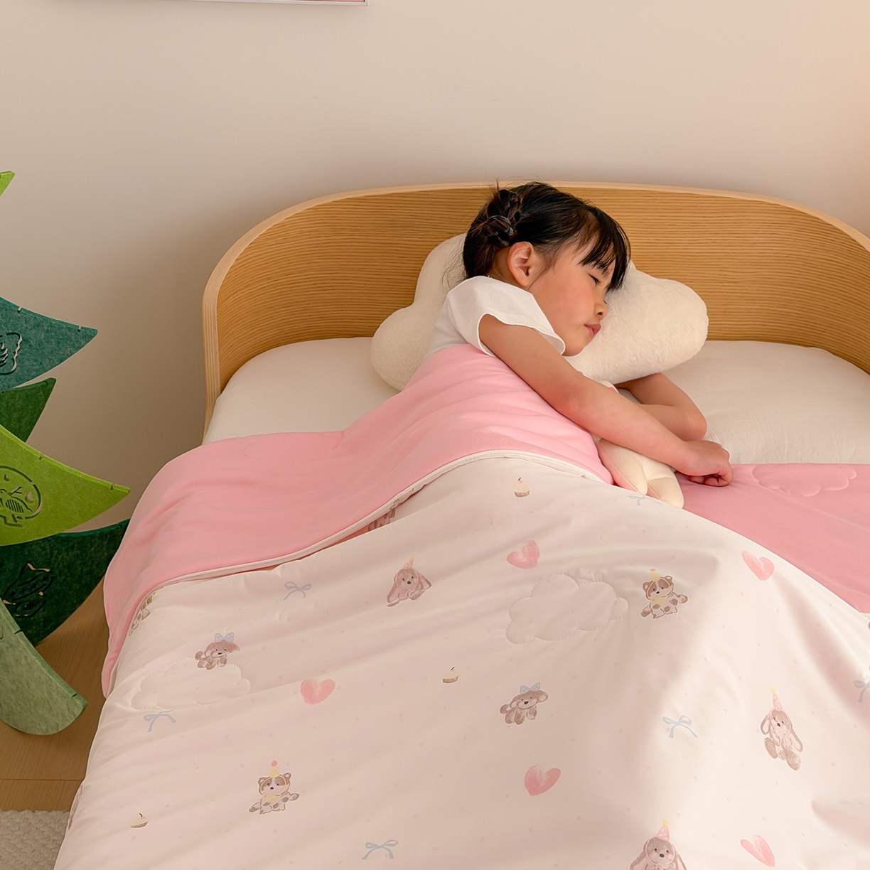 91家纺网 家纺一手货源 找家纺 （总）嗨生活 2026年新款凉感针织儿童双感夏被 幼儿园星星夏被