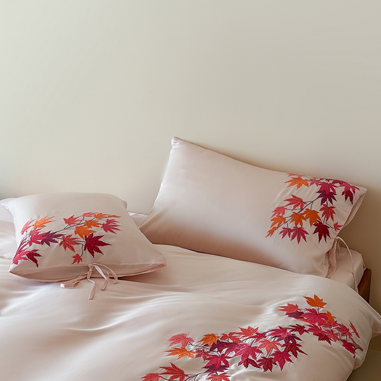 91家纺网 家纺一手货源 找家纺 （总）波比可可 2026春夏新款60支莱赛尔兰精天丝绣花刺绣四件套