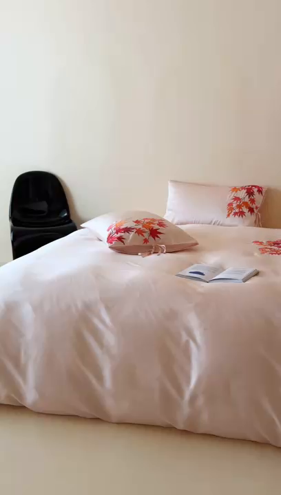 91家纺网 家纺一手货源 找家纺 （总）波比可可 2026春夏新款60支莱赛尔兰精天丝绣花刺绣四件套