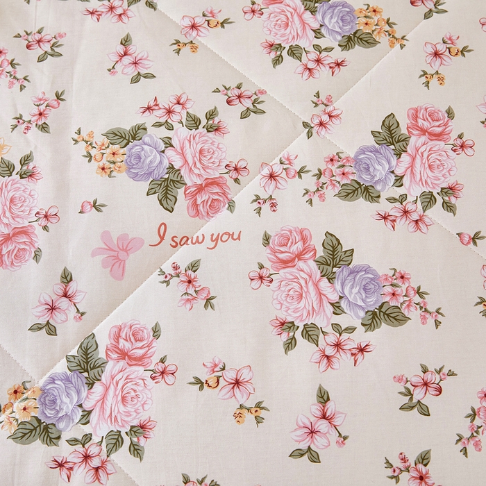 91家纺网 家纺一手货源 找家纺 黛妮雅 2026新款全棉夏被四件套单件夏被单双人空调被学生夏凉被 良辰美景