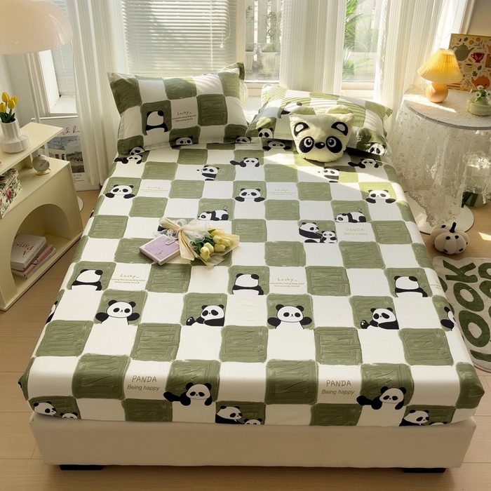 （总）金盛纺 2025新款13372全棉印花单品床笠