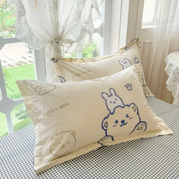 （总）金盛纺 2025新款13372全棉印花单品枕套