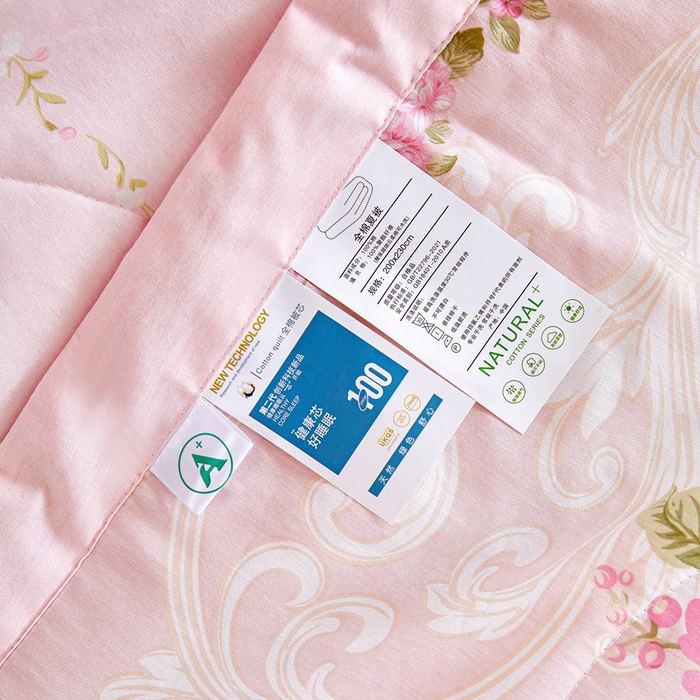 91家纺网 家纺一手货源 找家纺 黛妮雅 2026新款全棉夏被四件套单件夏被单双人空调被学生夏凉被 莫奈花园