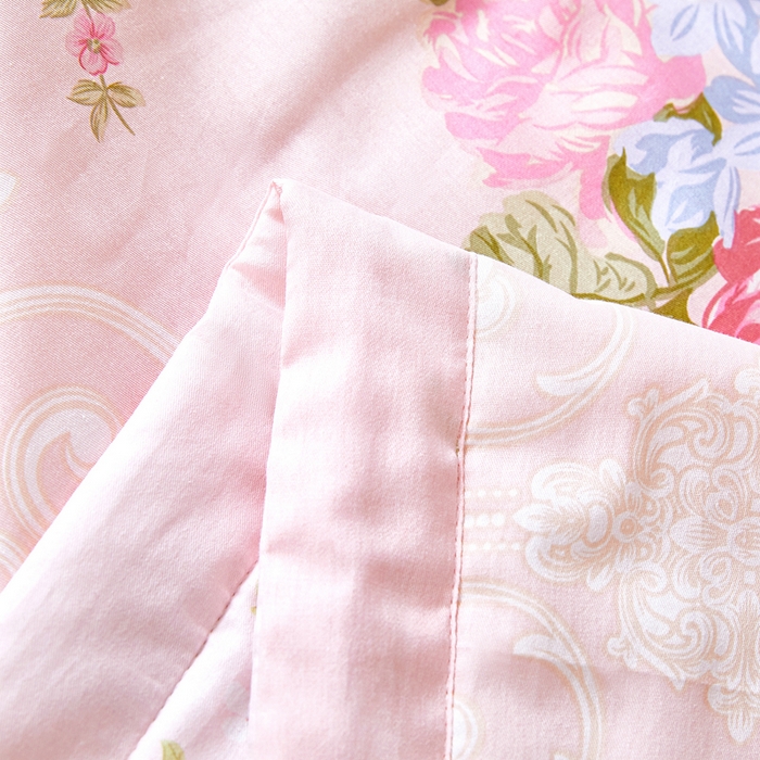 91家纺网 家纺一手货源 找家纺 黛妮雅 2026新款全棉夏被四件套单件夏被单双人空调被学生夏凉被 莫奈花园