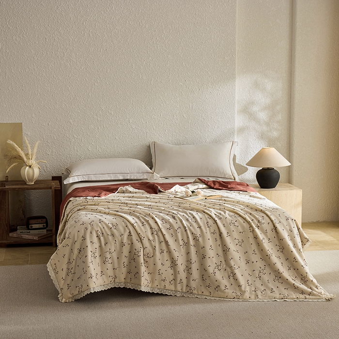 91家纺网 家纺一手货源 找家纺 （总）雅高家居 2026新款麻本纪韩版复古雨露棉麻夏被夏凉被空调被子被芯