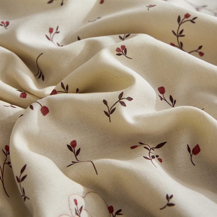 91家纺网 家纺一手货源 找家纺 雅高家居 2026新款麻本纪韩版复古雨露棉麻夏被夏凉被空调被子被芯 虞美人