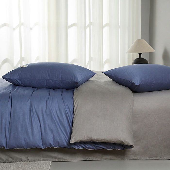 91家纺网 家纺一手货源 找家纺 （总）有点武功 2026新款全棉纯棉40支13372纯色双拼四件套