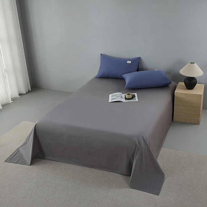 91家纺网 家纺一手货源 找家纺 （总）有点武功 2026新款全棉纯棉40支13372纯色双拼四件套