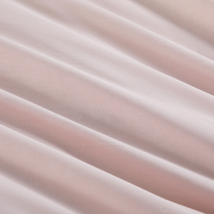 91家纺网 家纺一手货源 找家纺 有点武功 2026新款全棉纯棉40支13372纯色双拼四件套 柔雾粉+气质灰