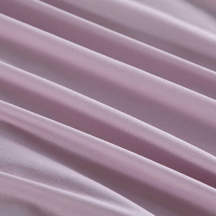 91家纺网 家纺一手货源 找家纺 有点武功 2026新款全棉纯棉40支13372纯色双拼四件套 绝绝紫+奶白