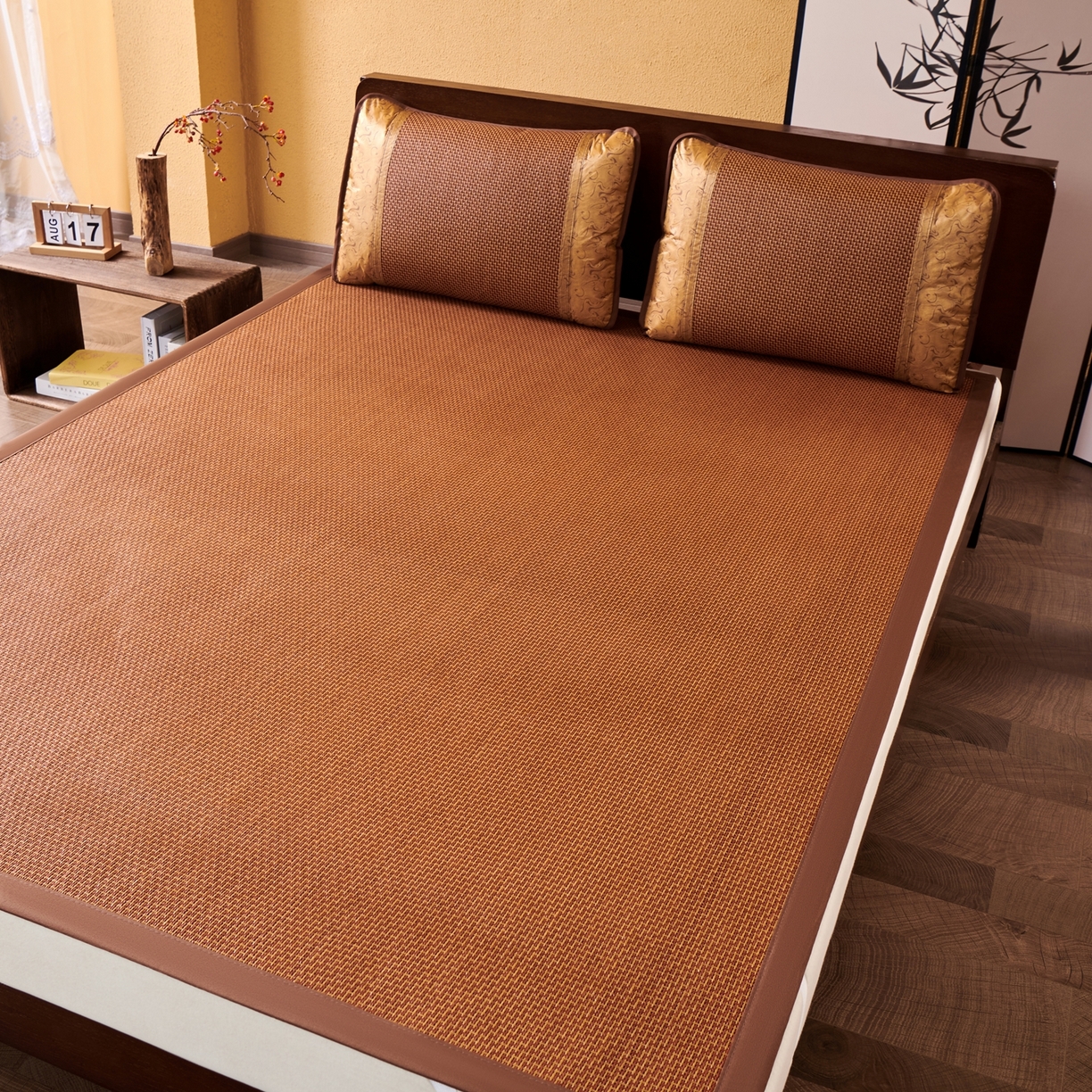 91家纺网 家纺一手货源 找家纺 （总）永旺家纺 2026新款凉感全包双面御藤席席子凉席