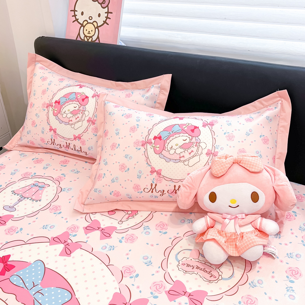 91家纺网 家纺一手货源 找家纺 暮思家居 2026新款正版授权A类大版数码印花三丽鸥可组合仿锦氨夏被夏凉被空调被 花园美乐蒂