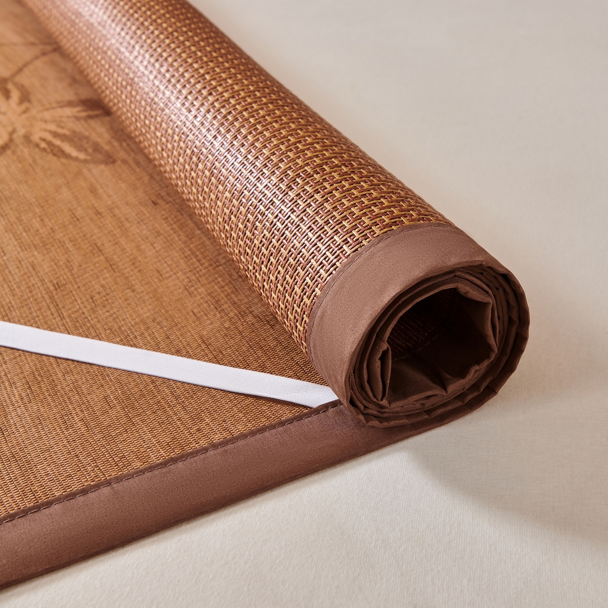 91家纺网 家纺一手货源 找家纺 永旺家纺 2026新款凉感全包双面御藤席席子凉席 步步高