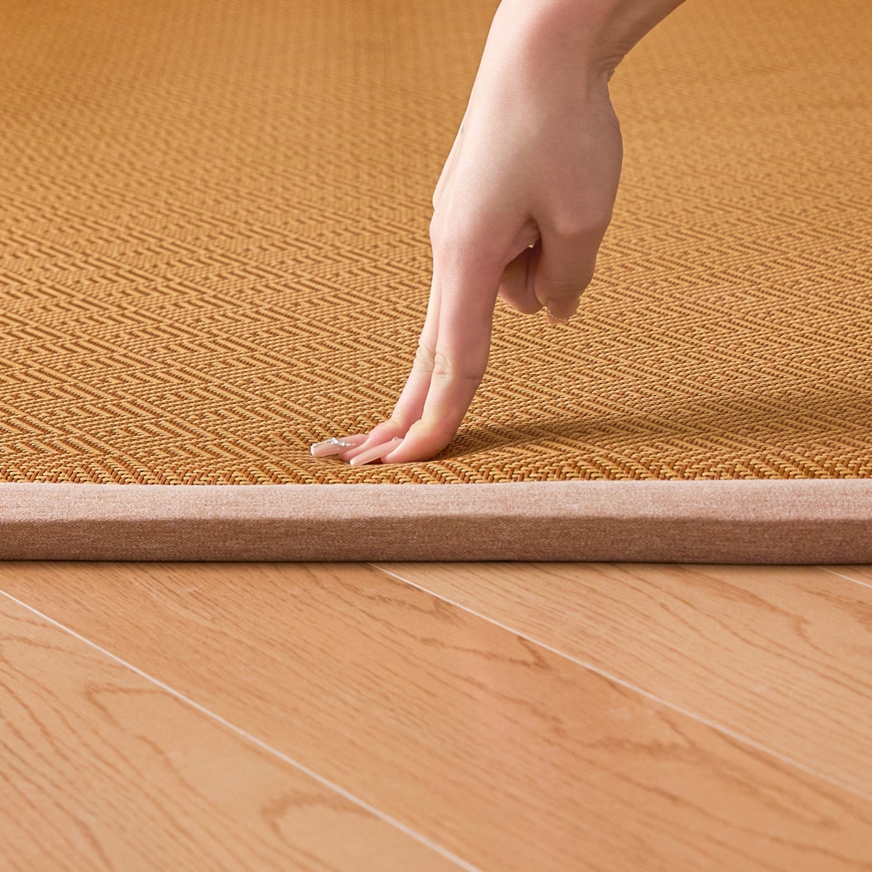 91家纺网 家纺一手货源 找家纺 永旺家纺 2026新款多功能凉感冰藤床垫席子凉席 方序藤席