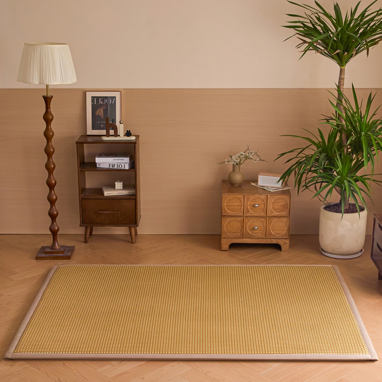 91家纺网 家纺一手货源 找家纺 永旺家纺 2026新款多功能凉感冰藤床垫席子凉席 素织藤席