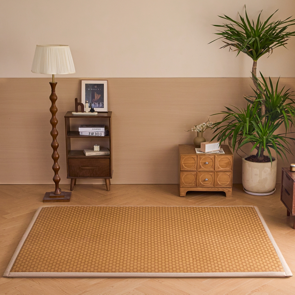 91家纺网 家纺一手货源 找家纺 永旺家纺 2026新款多功能凉感冰藤床垫席子凉席 格致藤席