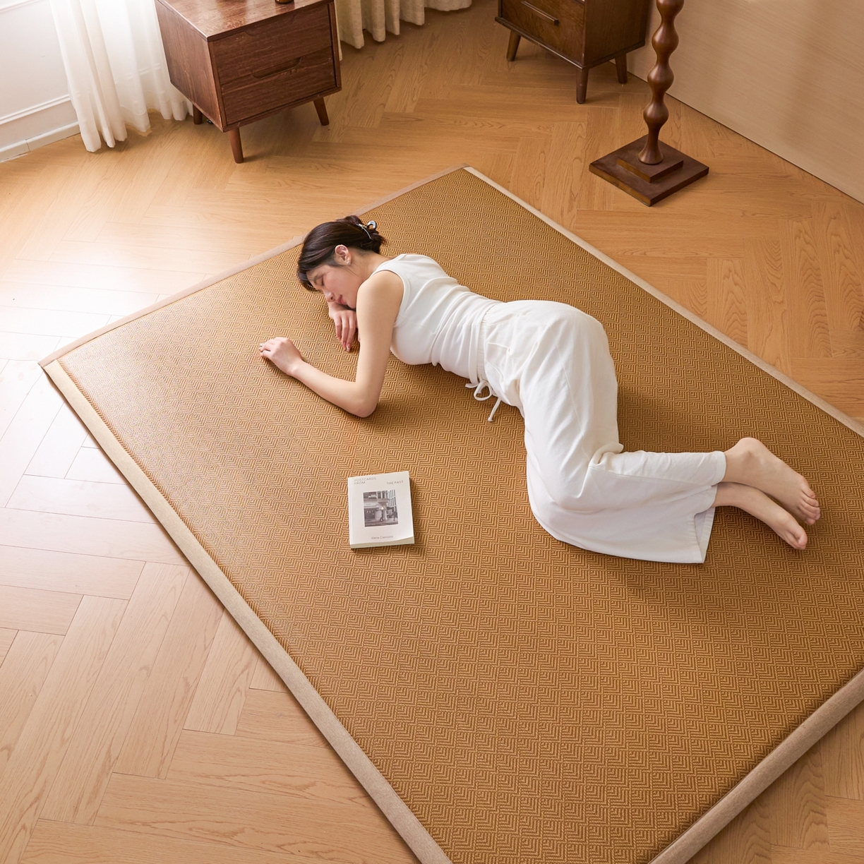 91家纺网 家纺一手货源 找家纺 永旺家纺 2026新款多功能凉感冰藤床垫席子凉席 方序藤席