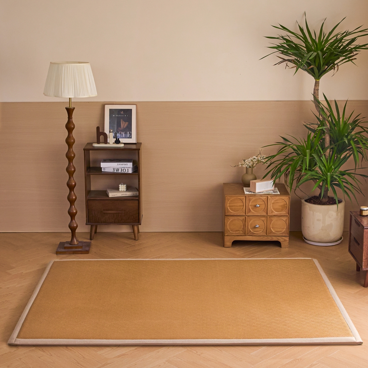 91家纺网 家纺一手货源 找家纺 永旺家纺 2026新款多功能凉感冰藤床垫席子凉席 方序藤席