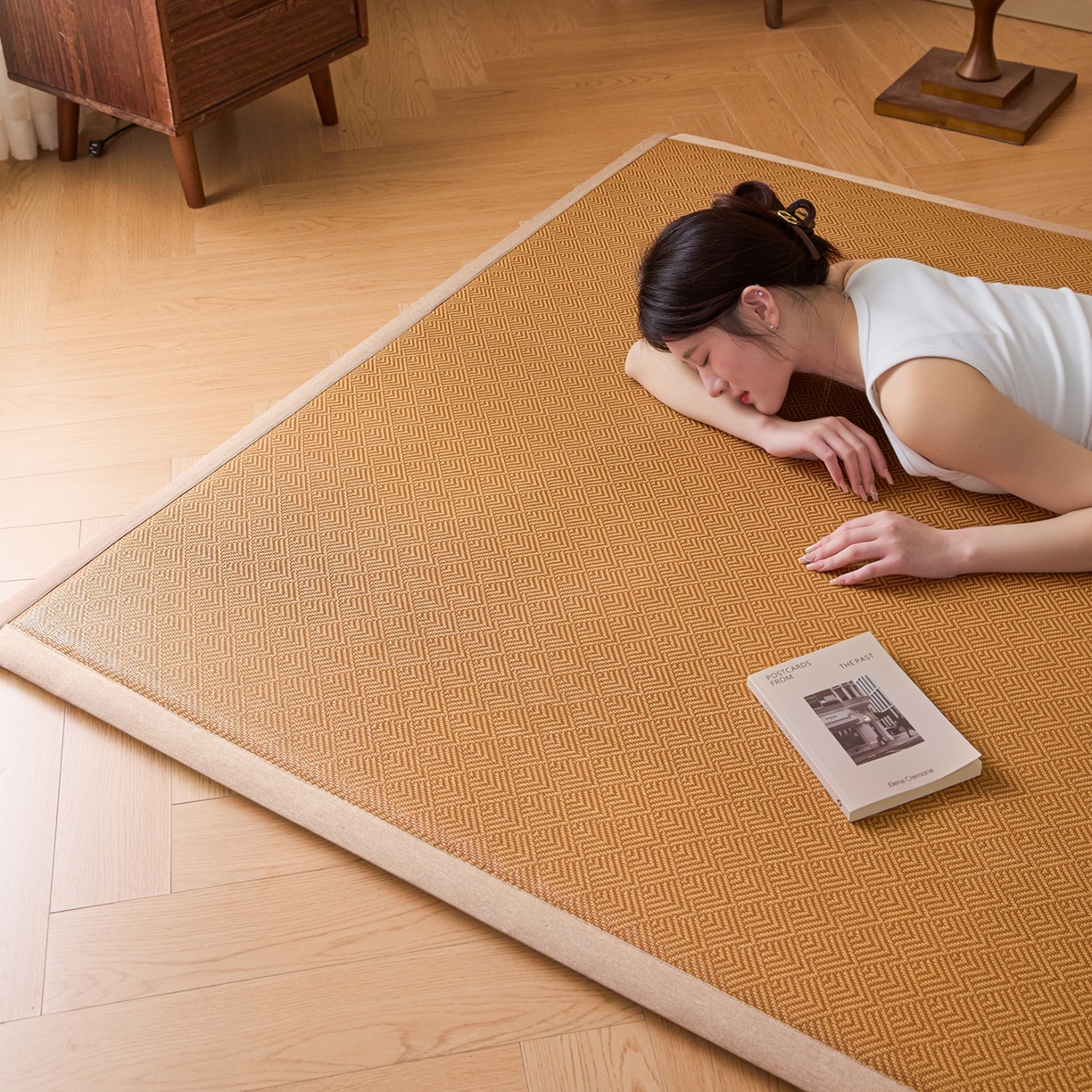 91家纺网 家纺一手货源 找家纺 永旺家纺 2026新款多功能凉感冰藤床垫席子凉席 方序藤席