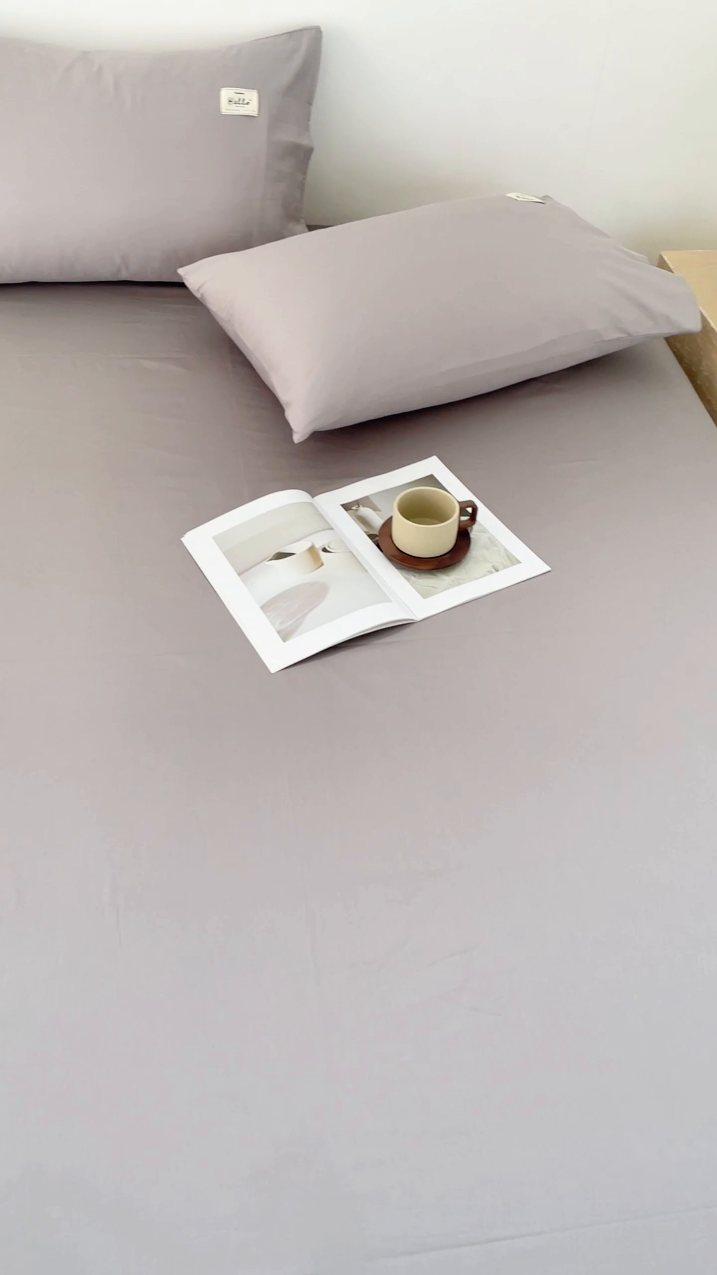 91家纺网 家纺一手货源 找家纺 有点武功 2026新款全棉纯棉40支13372纯色双拼四件套 气质灰+绅士灰