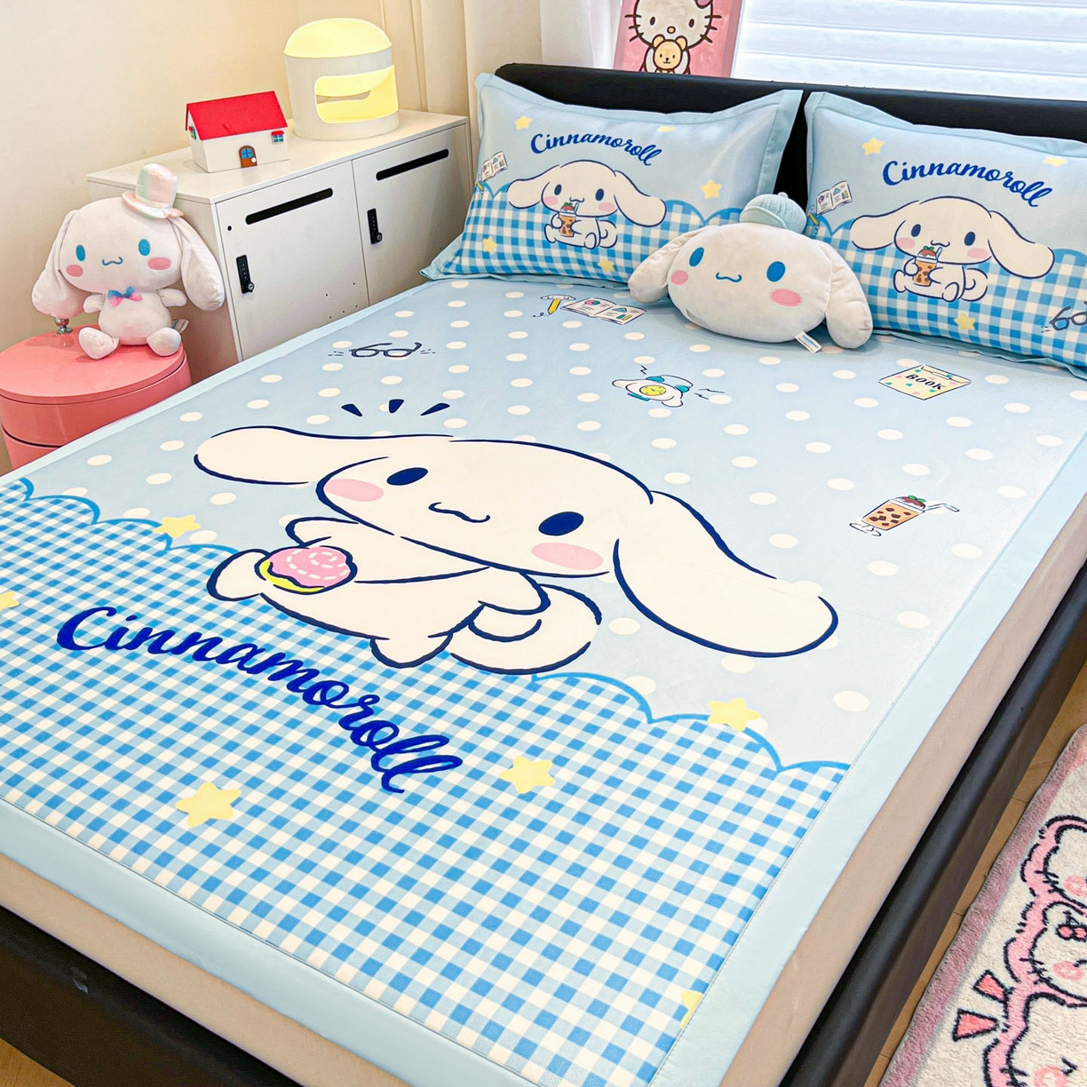 91家纺网 家纺一手货源 找家纺 暮思家居 2026新款正版授权A类大版数码印花三丽鸥可组合仿锦氨夏被夏凉被空调被 快乐玉桂狗