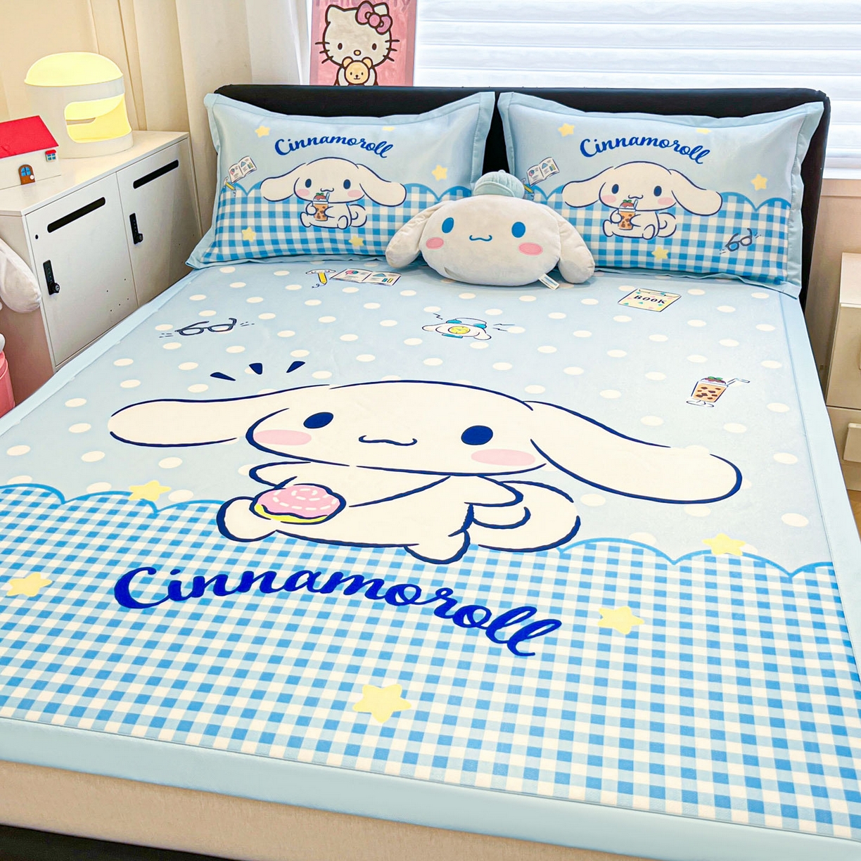 91家纺网 家纺一手货源 找家纺 暮思家居 2026新款正版授权A类大版数码印花三丽鸥可组合仿锦氨夏被夏凉被空调被 快乐玉桂狗