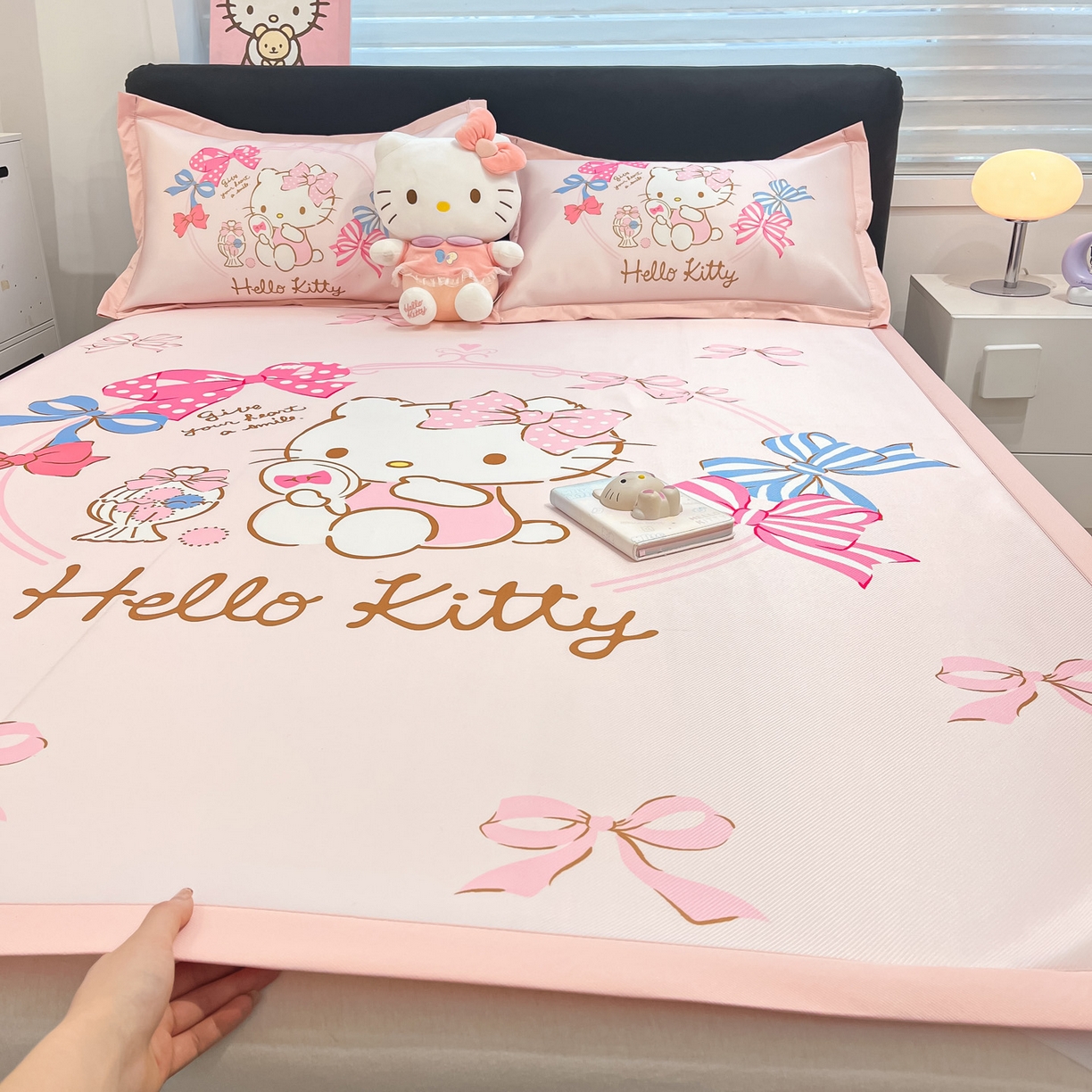 91家纺网 家纺一手货源 找家纺 暮思家居 2026新款正版授权A类大版数码印花三丽鸥可组合仿锦氨夏被夏凉被空调被 美美KT