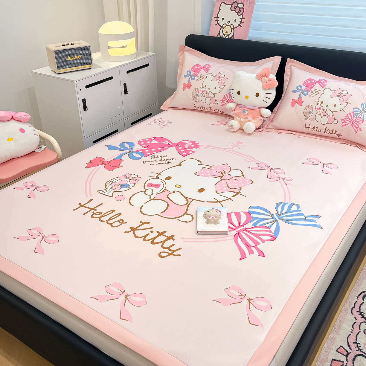 91家纺网 家纺一手货源 找家纺 暮思家居 2026新款正版授权A类大版数码印花三丽鸥可组合仿锦氨夏被夏凉被空调被 美美KT