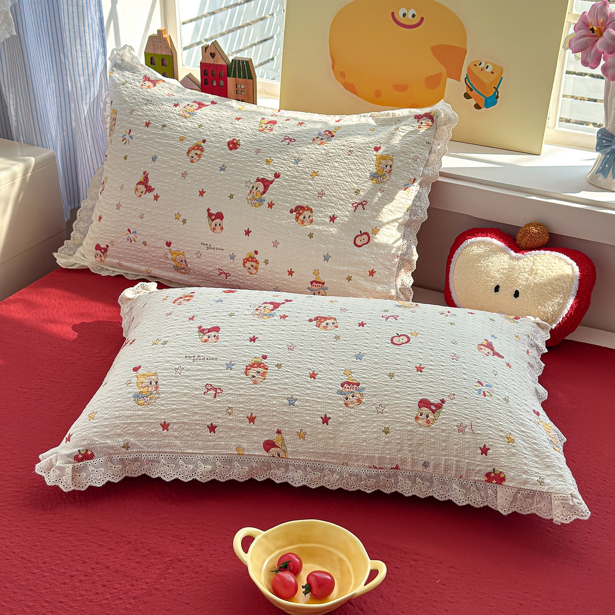 91家纺网 家纺一手货源 找家纺 （总）弗苓家纺 2026新款高克重泡芙棉花边款夏被夏凉被空调被四件套小红书推荐-风格一