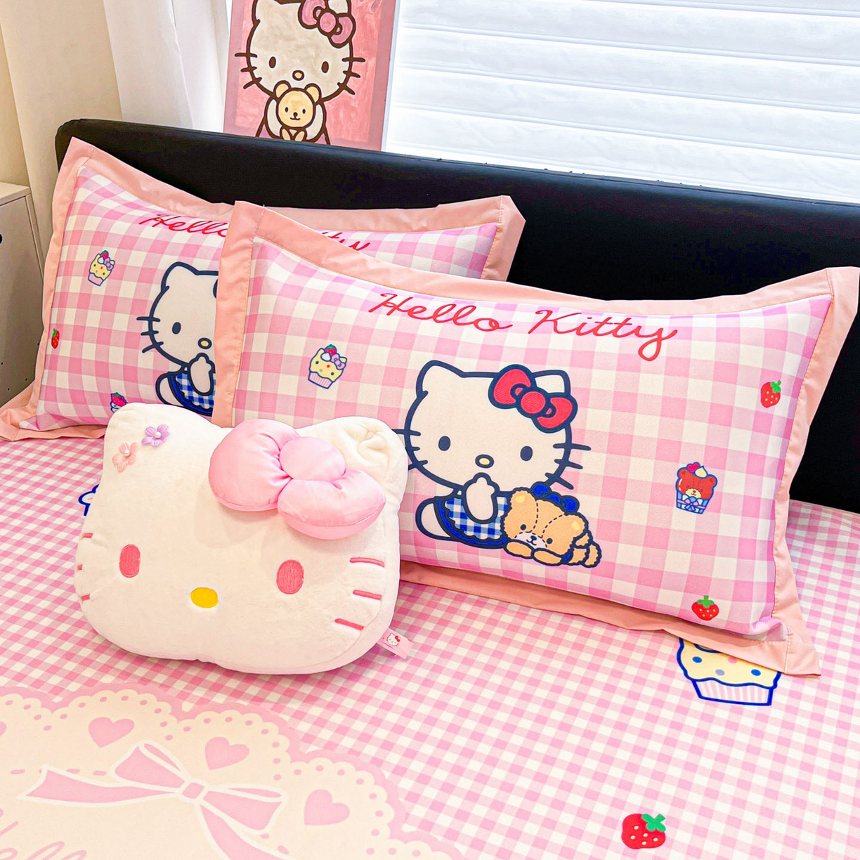 91家纺网 家纺一手货源 找家纺 暮思家居 2026新款正版授权A类大版数码印花三丽鸥可组合仿锦氨夏被夏凉被空调被 奶油KT