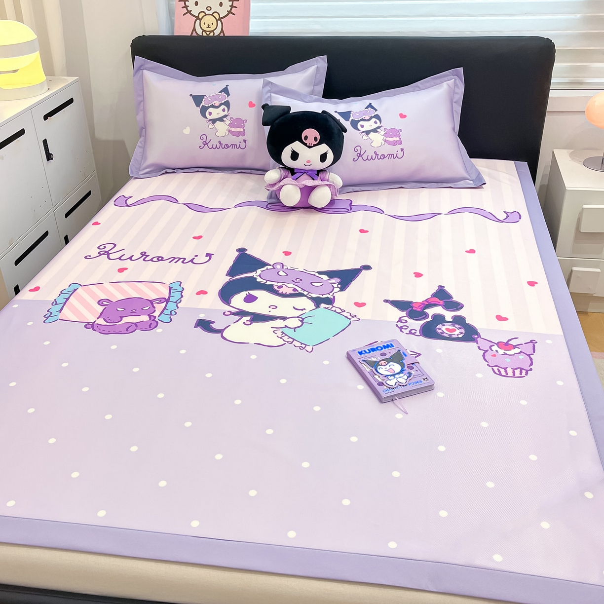 91家纺网 家纺一手货源 找家纺 暮思家居 2026新款正版授权A类大版数码印花三丽鸥可组合仿锦氨夏被夏凉被空调被 甜蜜库洛米