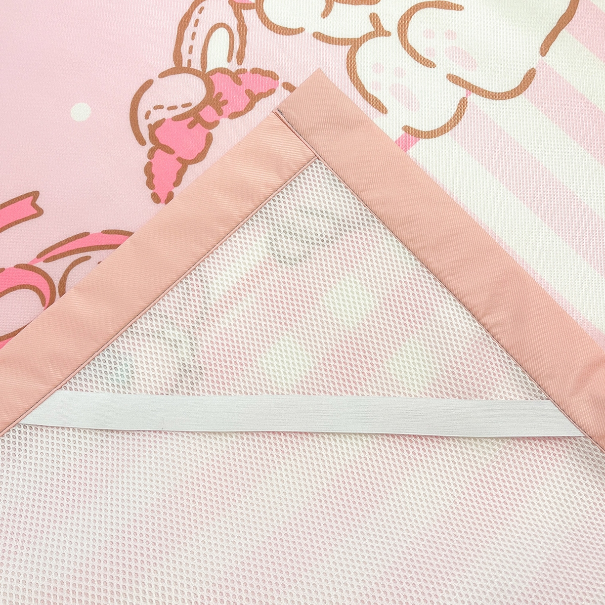 91家纺网 家纺一手货源 找家纺 暮思家居 2026新款正版授权A类大版数码印花三丽鸥可组合仿锦氨夏被夏凉被空调被 条纹美乐蒂