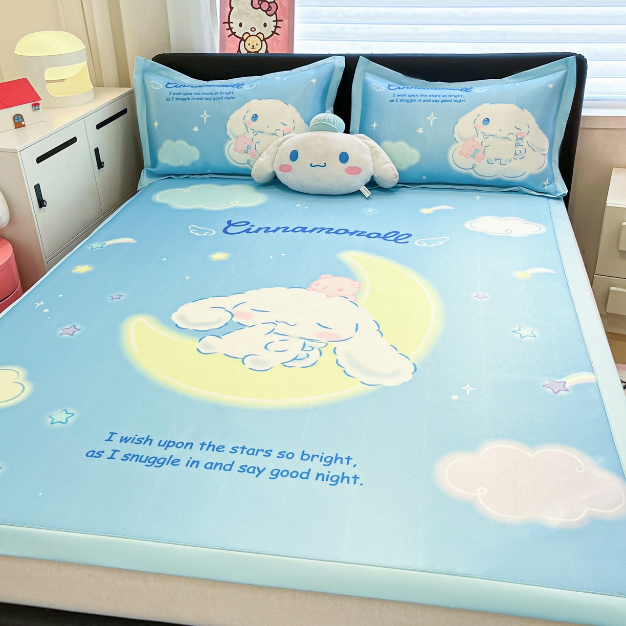 91家纺网 家纺一手货源 找家纺 暮思家居 2026新款正版授权A类大版数码印花三丽鸥可组合仿锦氨夏被夏凉被空调被 晚安玉桂狗