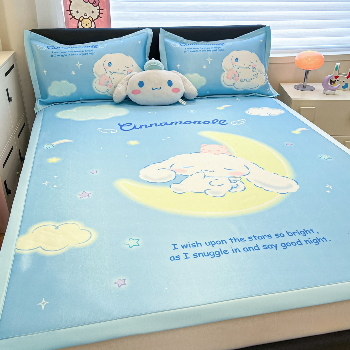 91家纺网 家纺一手货源 找家纺 暮思家居 2026新款正版授权A类大版数码印花三丽鸥可组合仿锦氨夏被夏凉被空调被 晚安玉桂狗