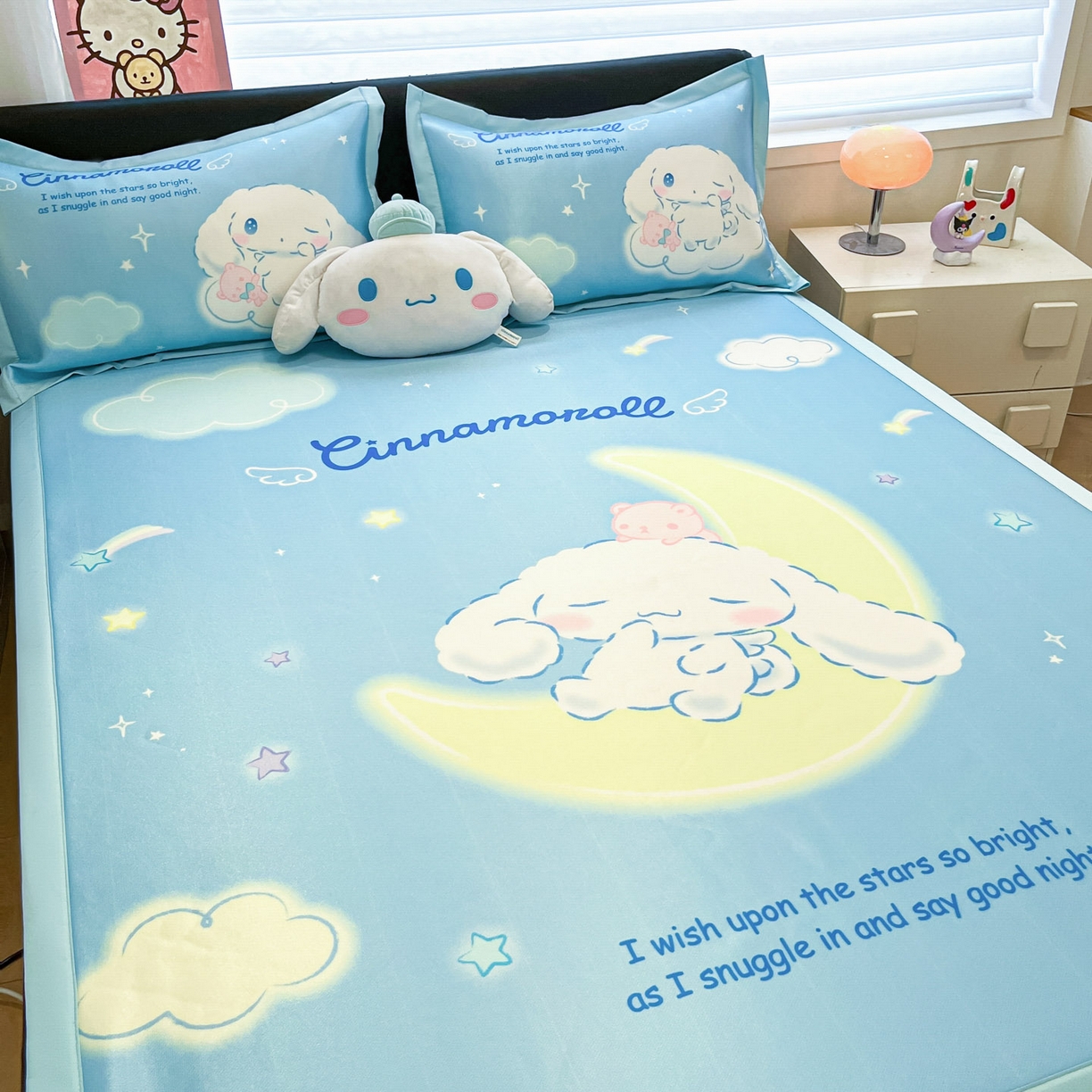 91家纺网 家纺一手货源 找家纺 暮思家居 2026新款正版授权A类大版数码印花三丽鸥可组合仿锦氨夏被夏凉被空调被 晚安玉桂狗