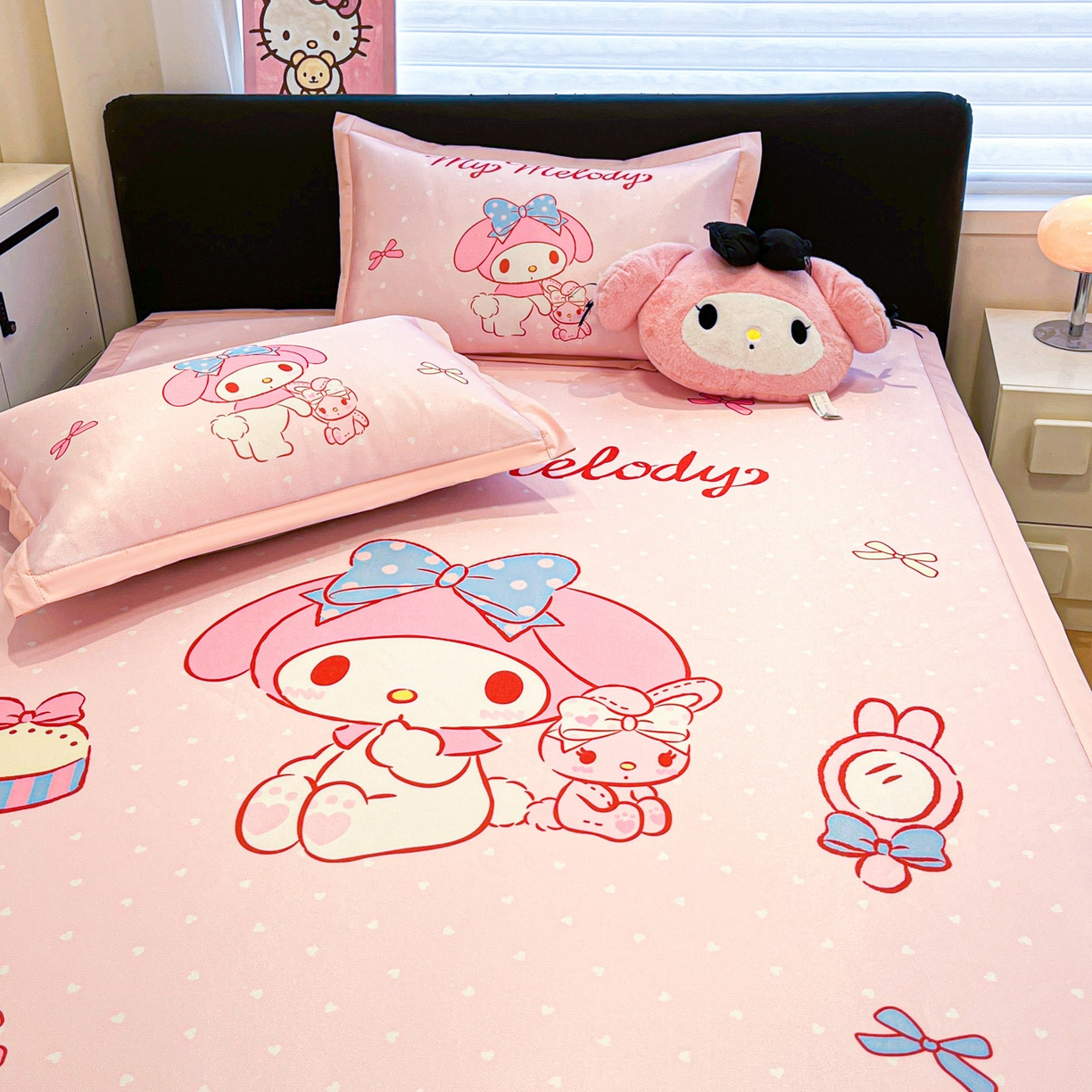 91家纺网 家纺一手货源 找家纺 暮思家居 2026新款正版授权A类大版数码印花三丽鸥可组合仿锦氨夏被夏凉被空调被 小兔美乐蒂