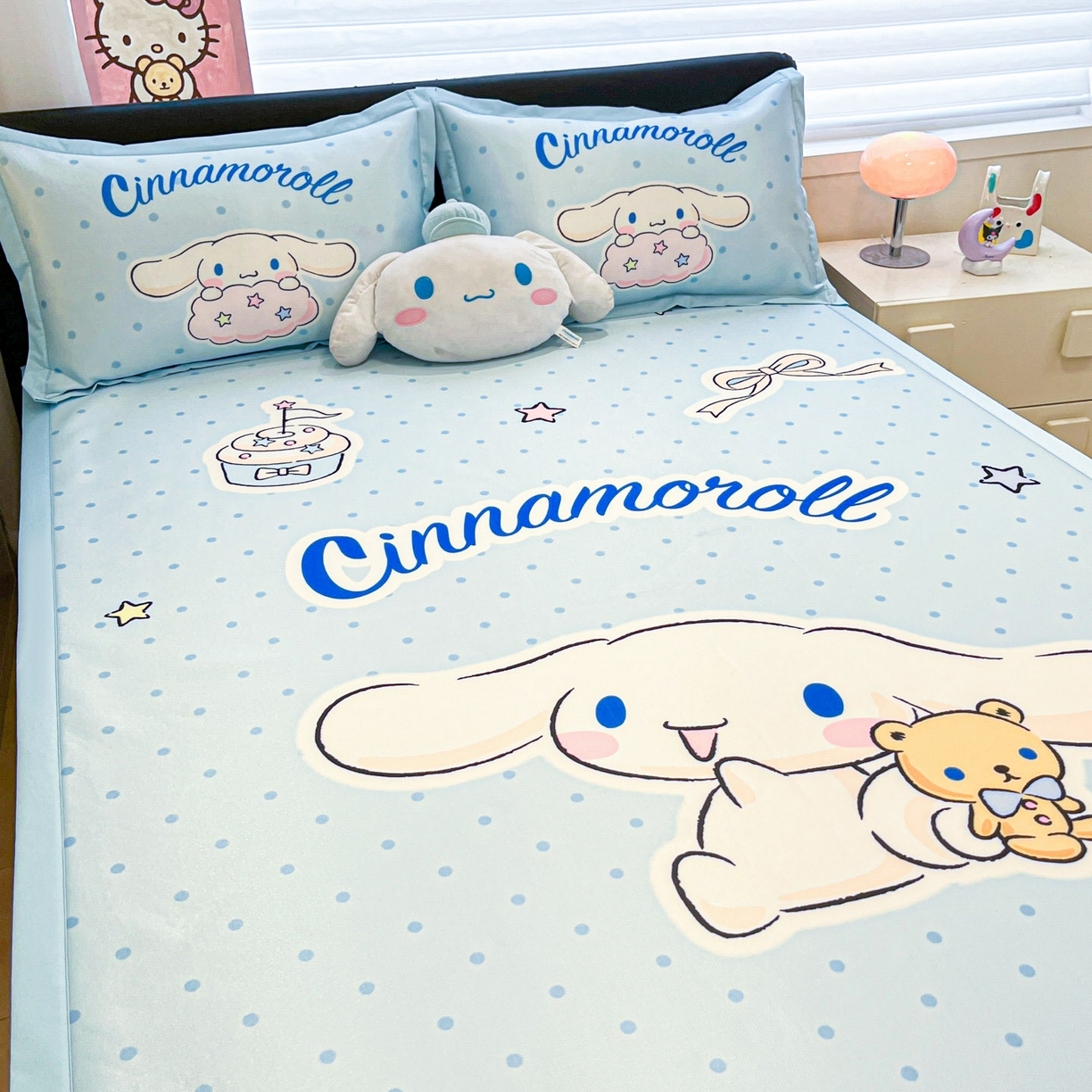 91家纺网 家纺一手货源 找家纺 暮思家居 2026新款正版授权A类大版数码印花三丽鸥可组合仿锦氨夏被夏凉被空调被 小熊玉桂狗