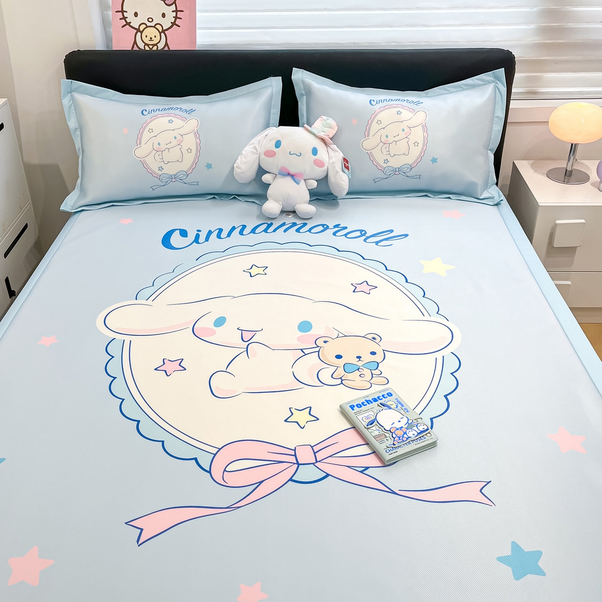 91家纺网 家纺一手货源 找家纺 暮思家居 2026新款正版授权A类大版数码印花三丽鸥可组合仿锦氨夏被夏凉被空调被 幸福大耳狗