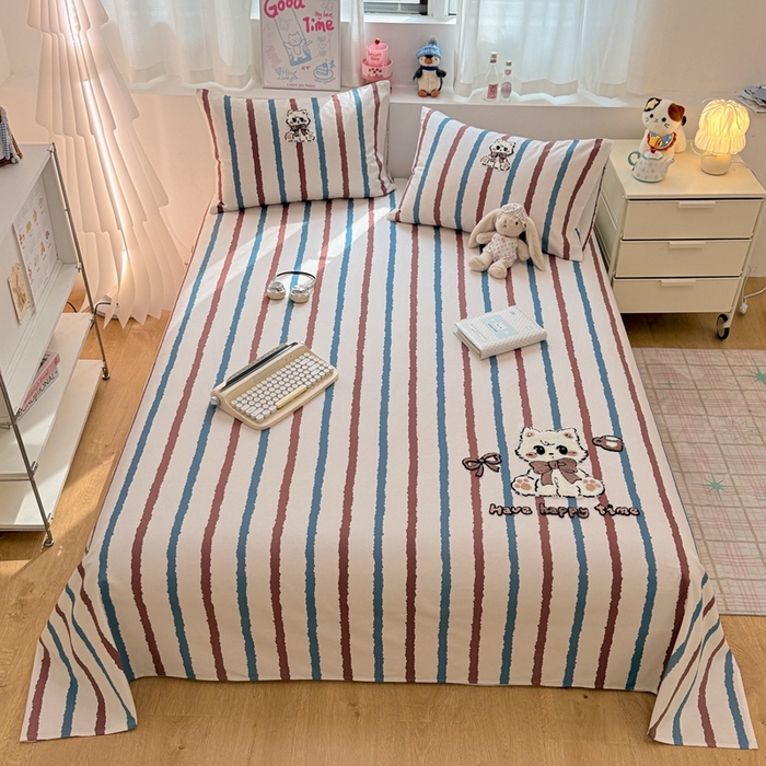 91家纺网 家纺一手货源 找家纺 （总）雅萱家纺 2026新款全棉老粗布毛巾绣床单