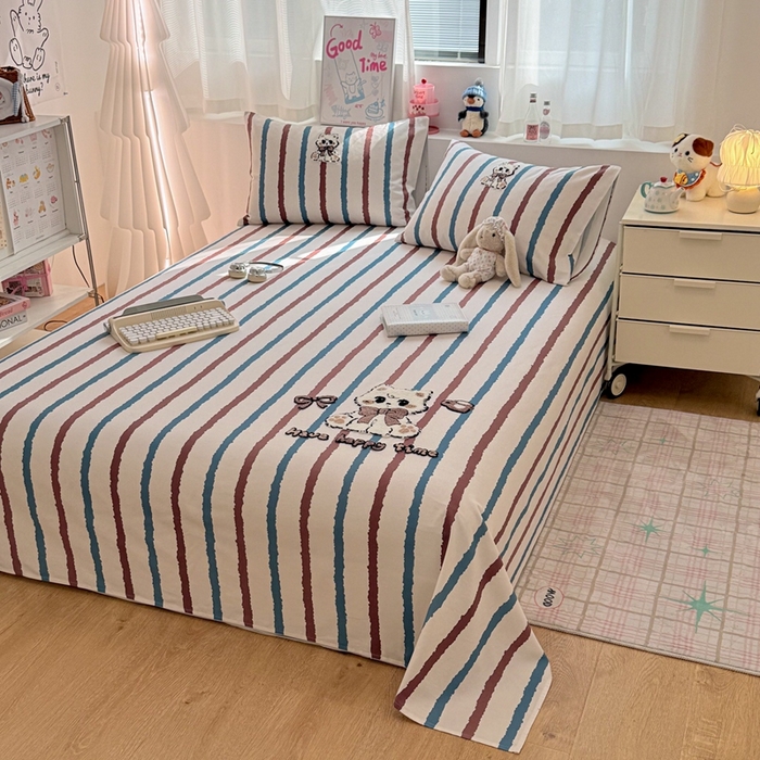 91家纺网 家纺一手货源 找家纺 （总）雅萱家纺 2026新款全棉老粗布毛巾绣床单