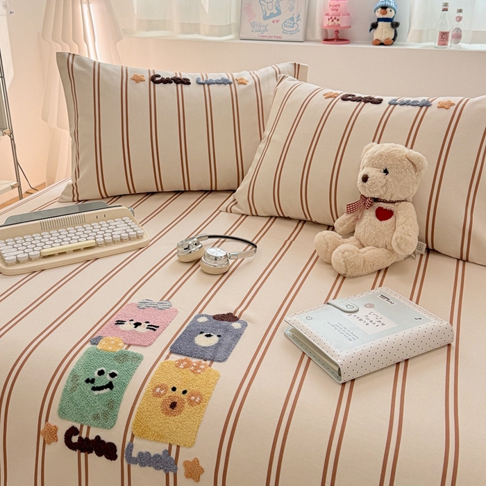 91家纺网 家纺一手货源 找家纺 （总）雅萱家纺 2026新款全棉老粗布毛巾绣床单