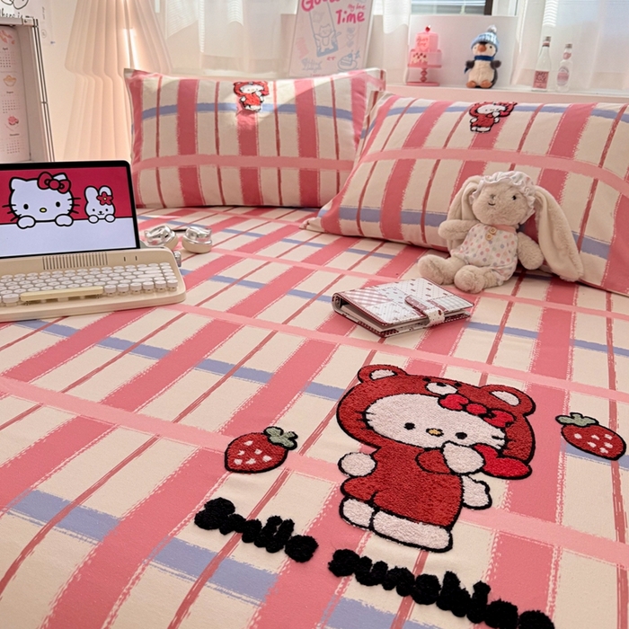 91家纺网 家纺一手货源 找家纺 （总）雅萱家纺 2026新款全棉老粗布毛巾绣床单