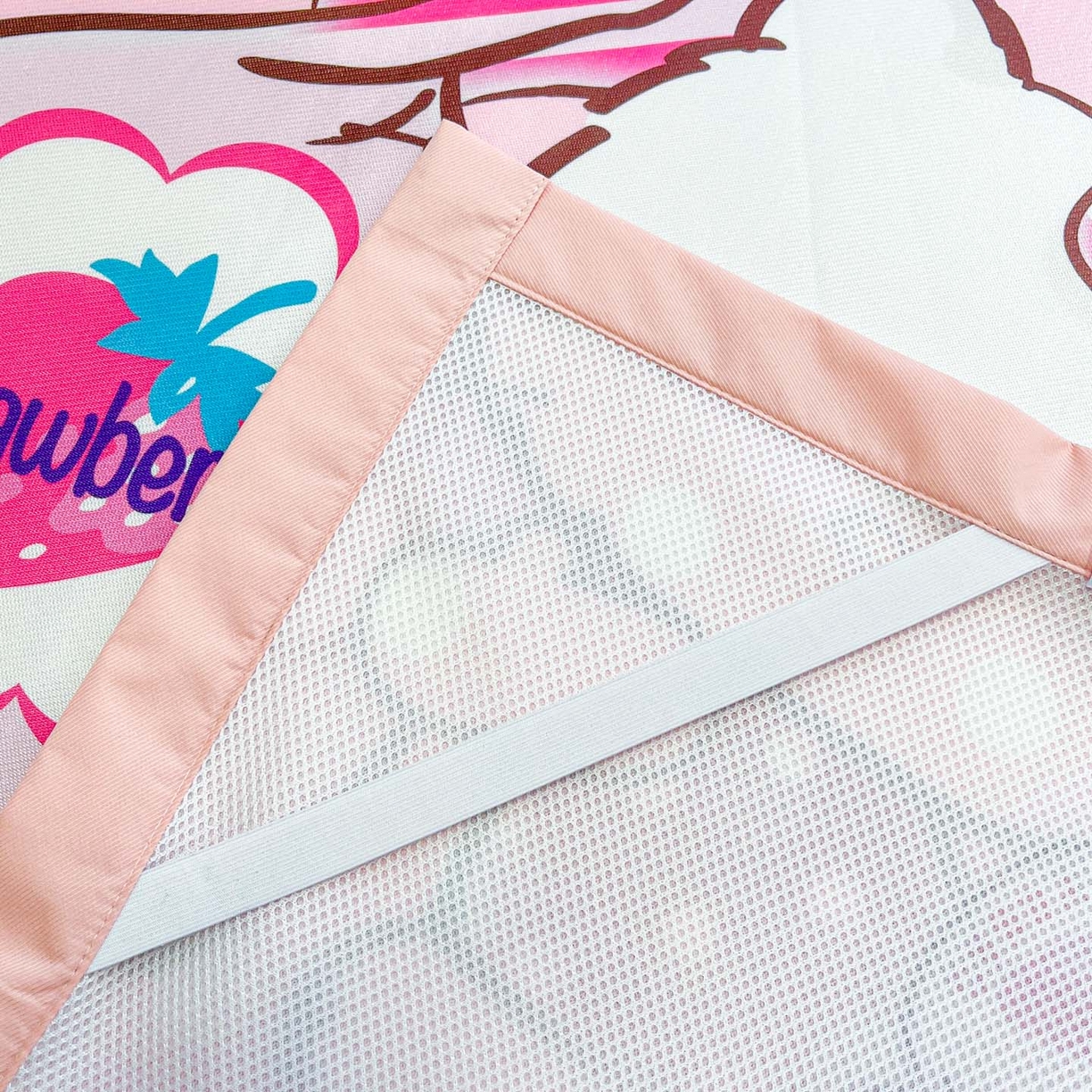 91家纺网 家纺一手货源 找家纺 暮思家居 2026新款正版授权A类大版数码印花三丽鸥枕套单品枕套枕套单件 草莓KT