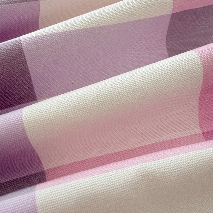 91家纺网 家纺一手货源 找家纺 雅萱家纺 2026新款全棉老粗布毛巾绣床单 粉紫格幸运猫