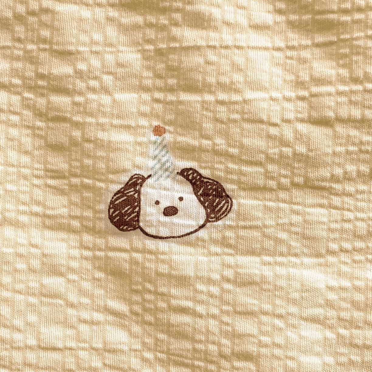 91家纺网 家纺一手货源 找家纺 蓝极人 2026新款泡芙贝壳边夏被四件套 XB生日狗