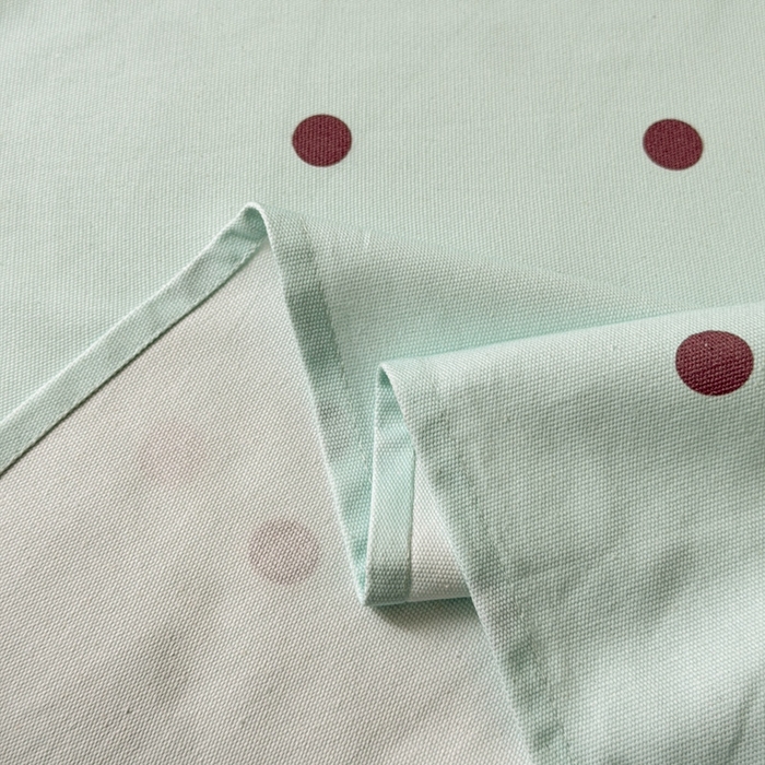 91家纺网 家纺一手货源 找家纺 雅萱家纺 2026新款全棉老粗布毛巾绣床单 青柠波点奶兔