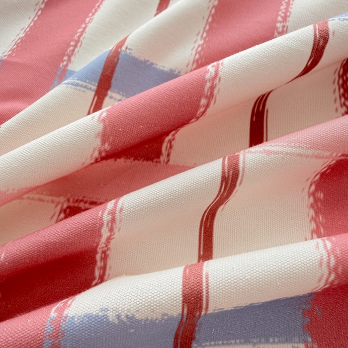 91家纺网 家纺一手货源 找家纺 雅萱家纺 2026新款全棉老粗布毛巾绣床单 甜莓Kitty